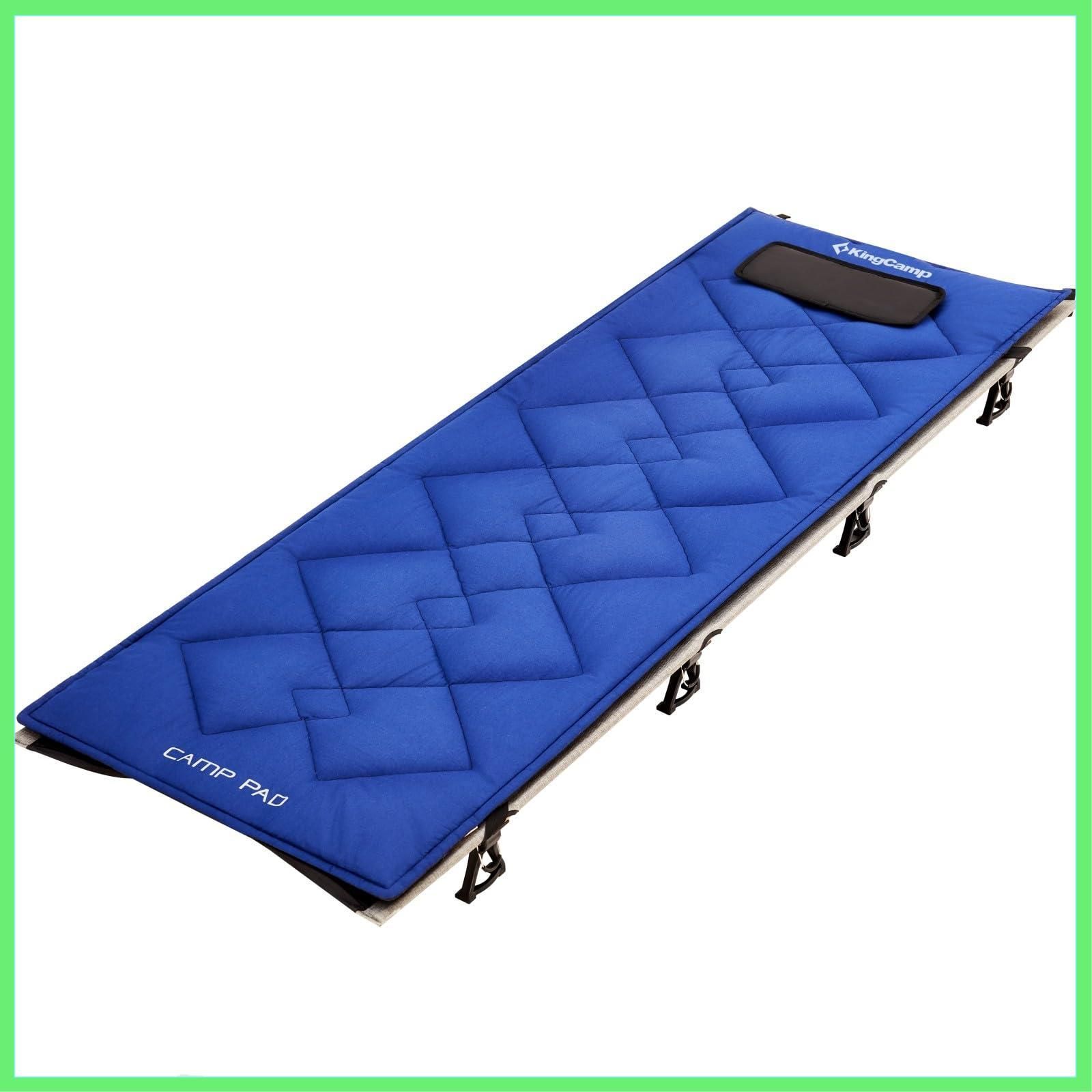 KingCamp コット 簡易ベッド マット付き 簡易枕と収納バッグ付き 耐 ...