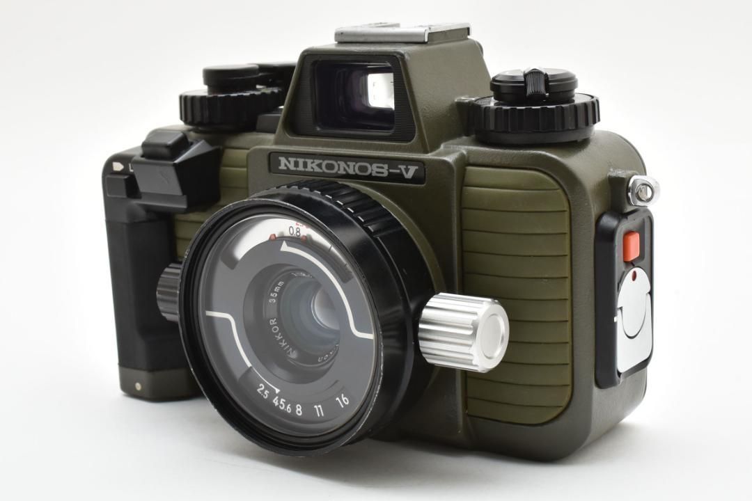 446 Nikon ニコン NIKONOS-V モスグリーン 水中カメラ フィルムカメラ