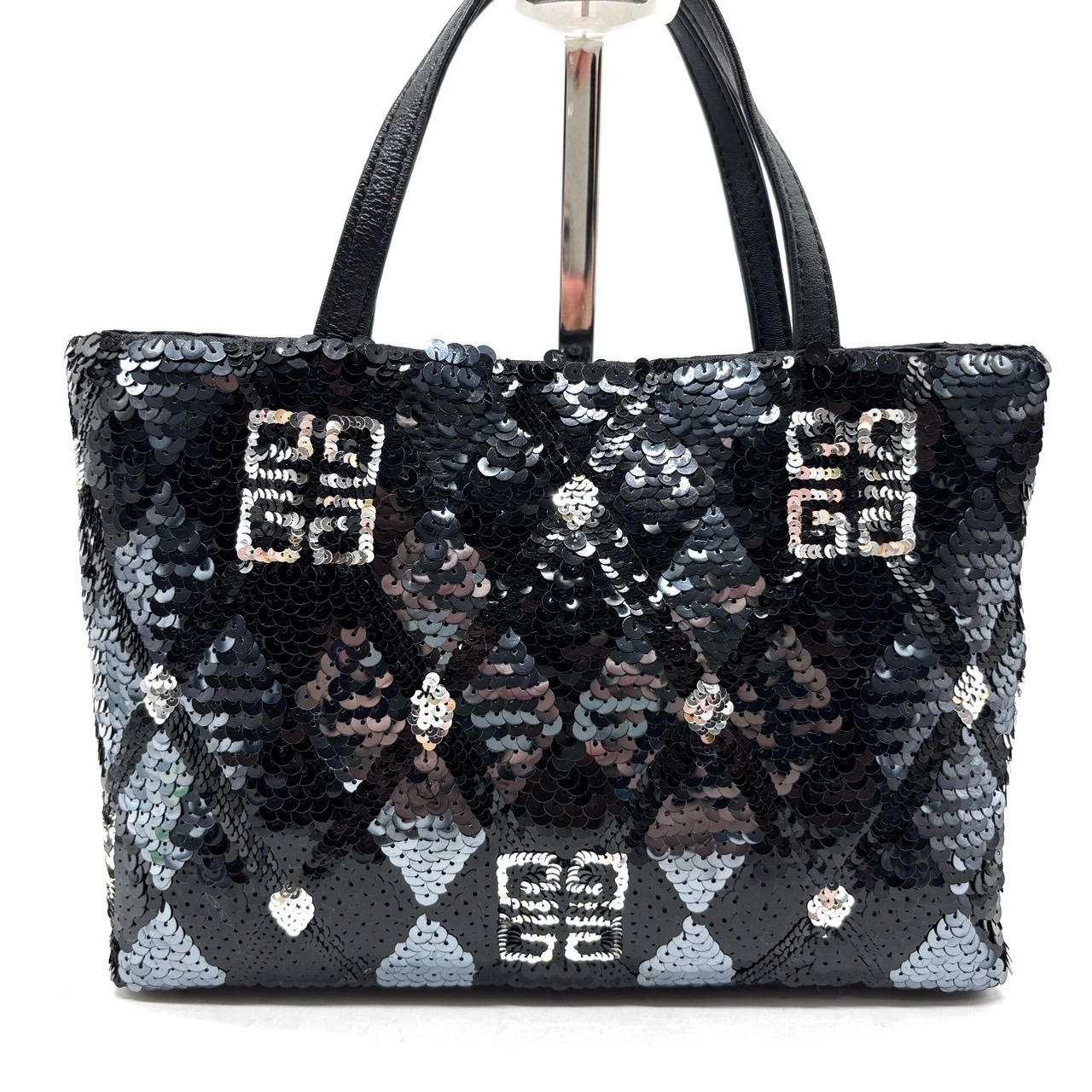 ✨美品✨ GIVENCHY ジバンシー ハンドバッグ 4G柄 総柄 レザー