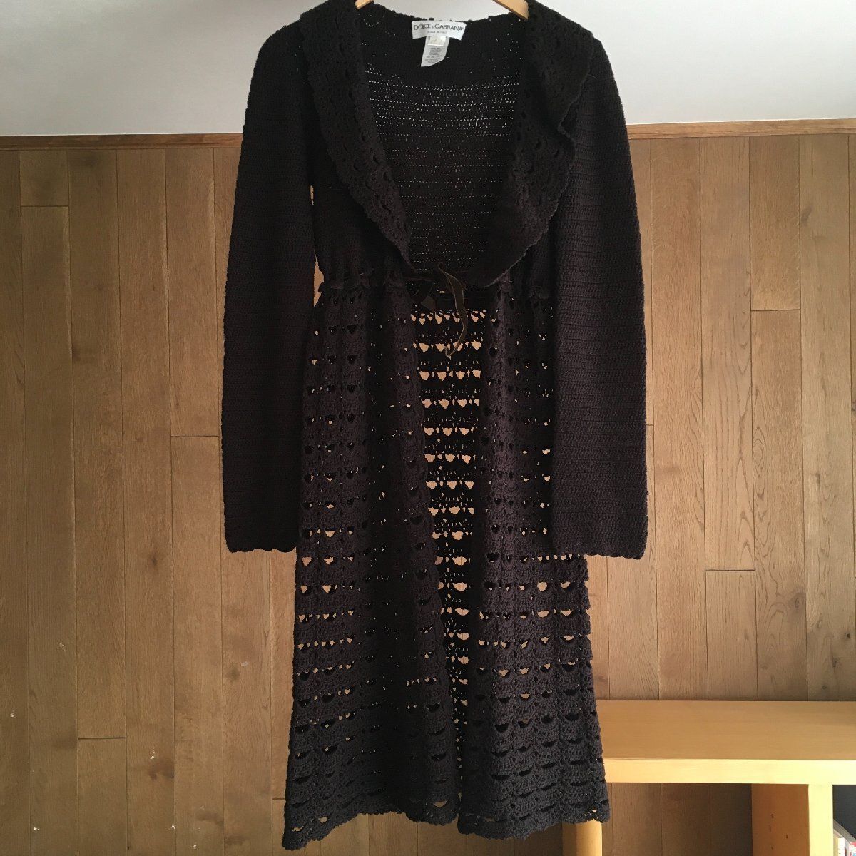 美品 DOLCE & GABBANA ドルチェ＆ガッバーナ ロングカーディガン 