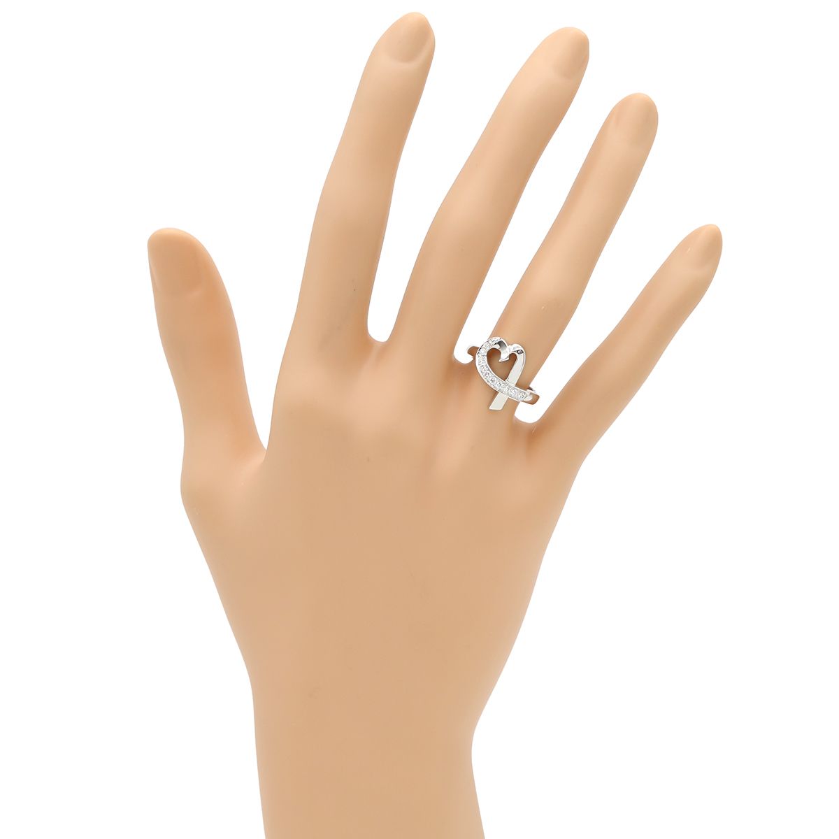 Tiffany ラビングハート 1P ダイヤモンド リング 指輪 13号 Tiffany ラビングハート 1P ダイヤモンド リング 指輪 13号