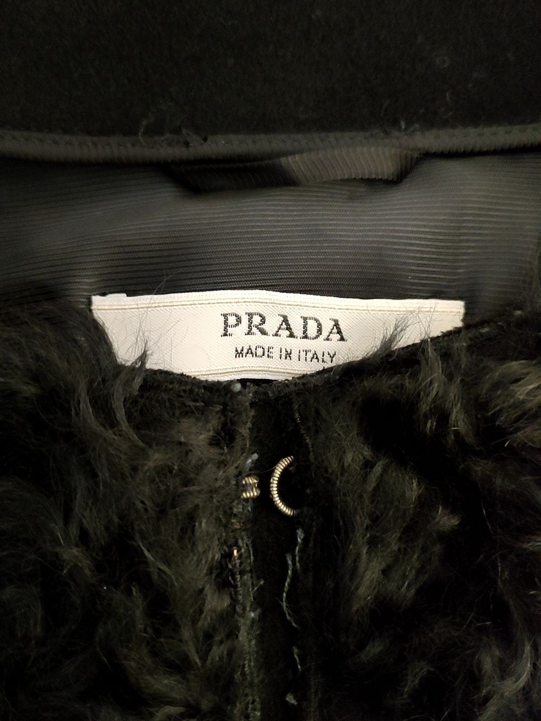 プラダPRADA ノーカラージャケット ブラック黒 サイズ38 Mサイズ