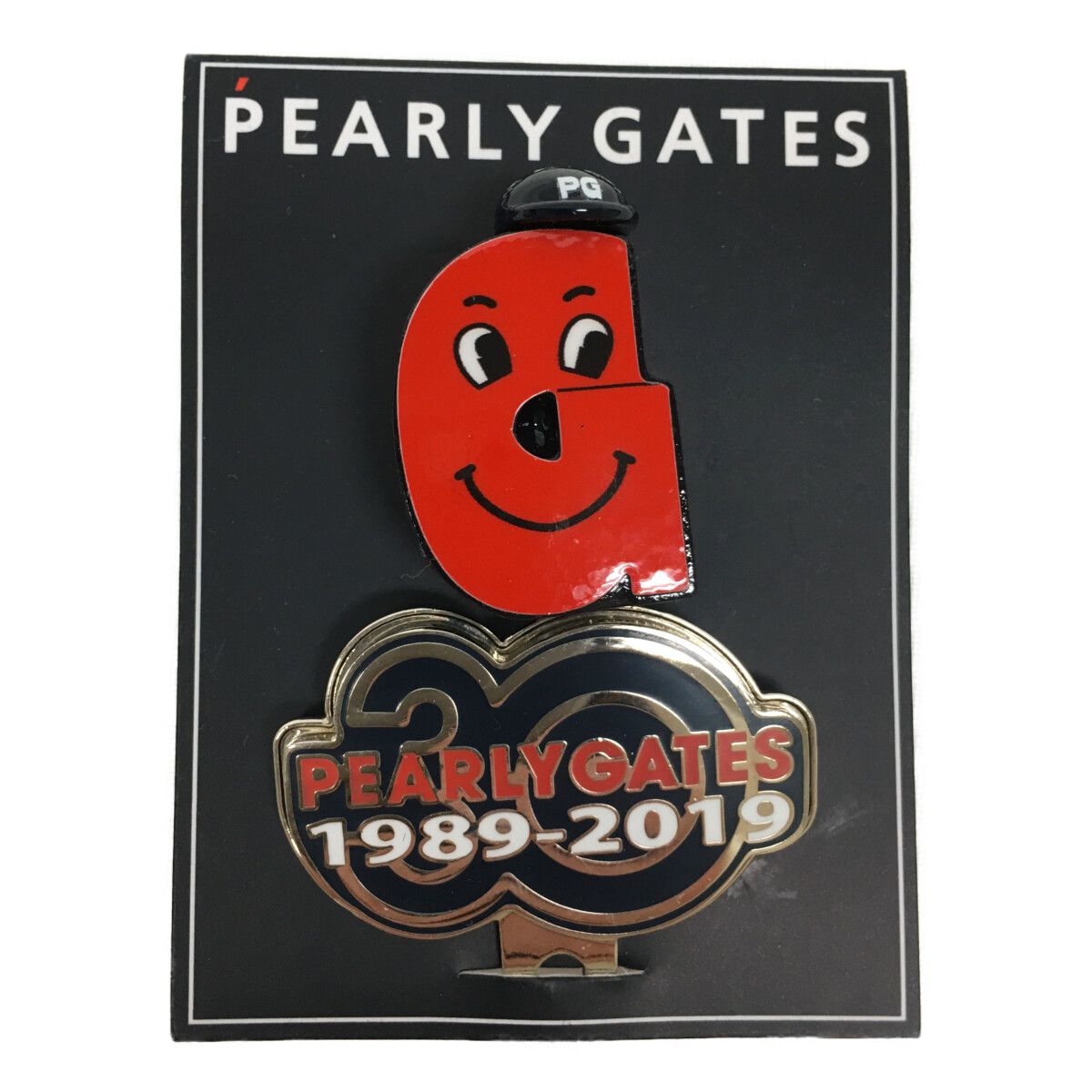 新品未使用 パーリーゲイツ立体マーカー 未使用品 パーリーゲイツ PEARLY GATES マーカー レッド 赤 30th