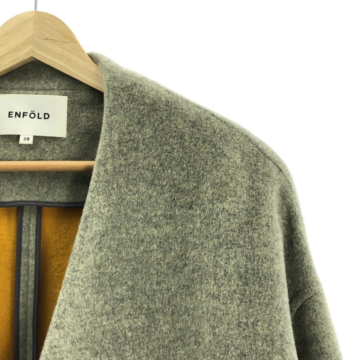 ENFOLD / エンフォルド | 2018AW | ウール ソフトリバー ノー