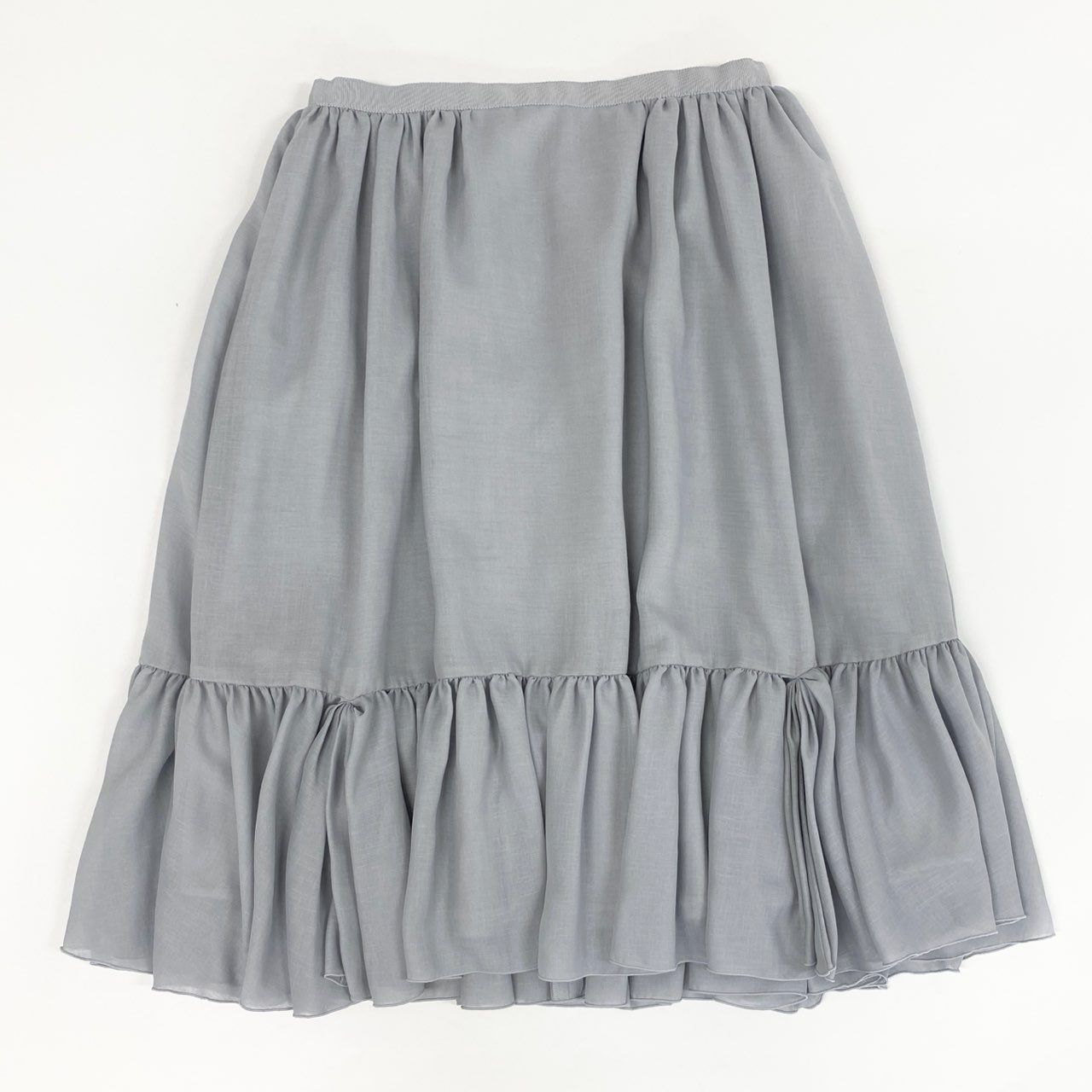 新作未使用 FOXEY フォクシー ウール ベルト付き フレア スカート