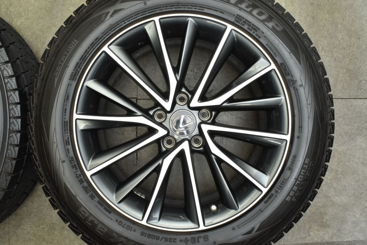 バリ溝 美品】レクサス 20系 NX バージョンL 純正 18in 7.5J +35