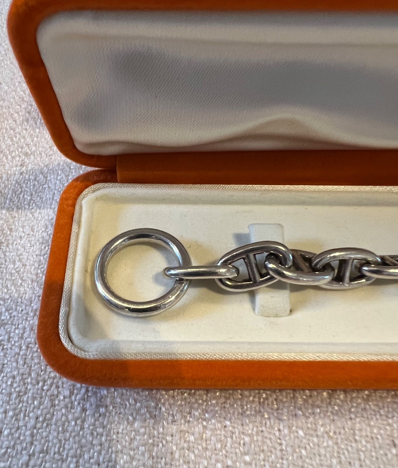 【極希少】70s HERMES エルメス シェーヌダンクル 筆記体 MM16コマ 極希少】70s HERMES エルメス シェーヌダンクル 筆記体 MM16コマ 正規