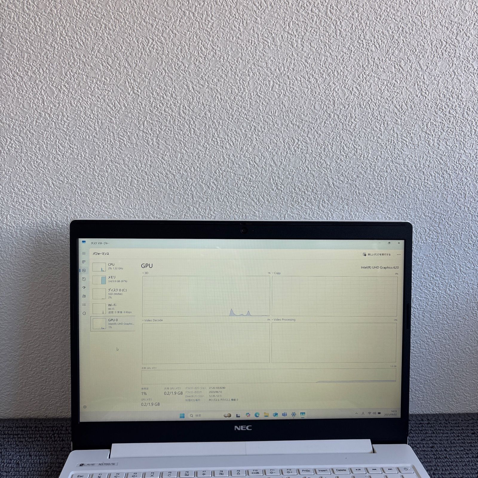 NEC LAVIE NS700/N i7-8565U メモリ4GB AC付き NEC LAVIE NS700/N i7-8565U メモリ4GB HDD1TB SSD16GB Win11 AC