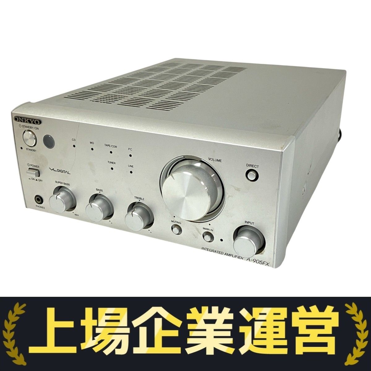 ONKYO A-905FX プリメイン アンプ シルバー 音響機材 オーディオ