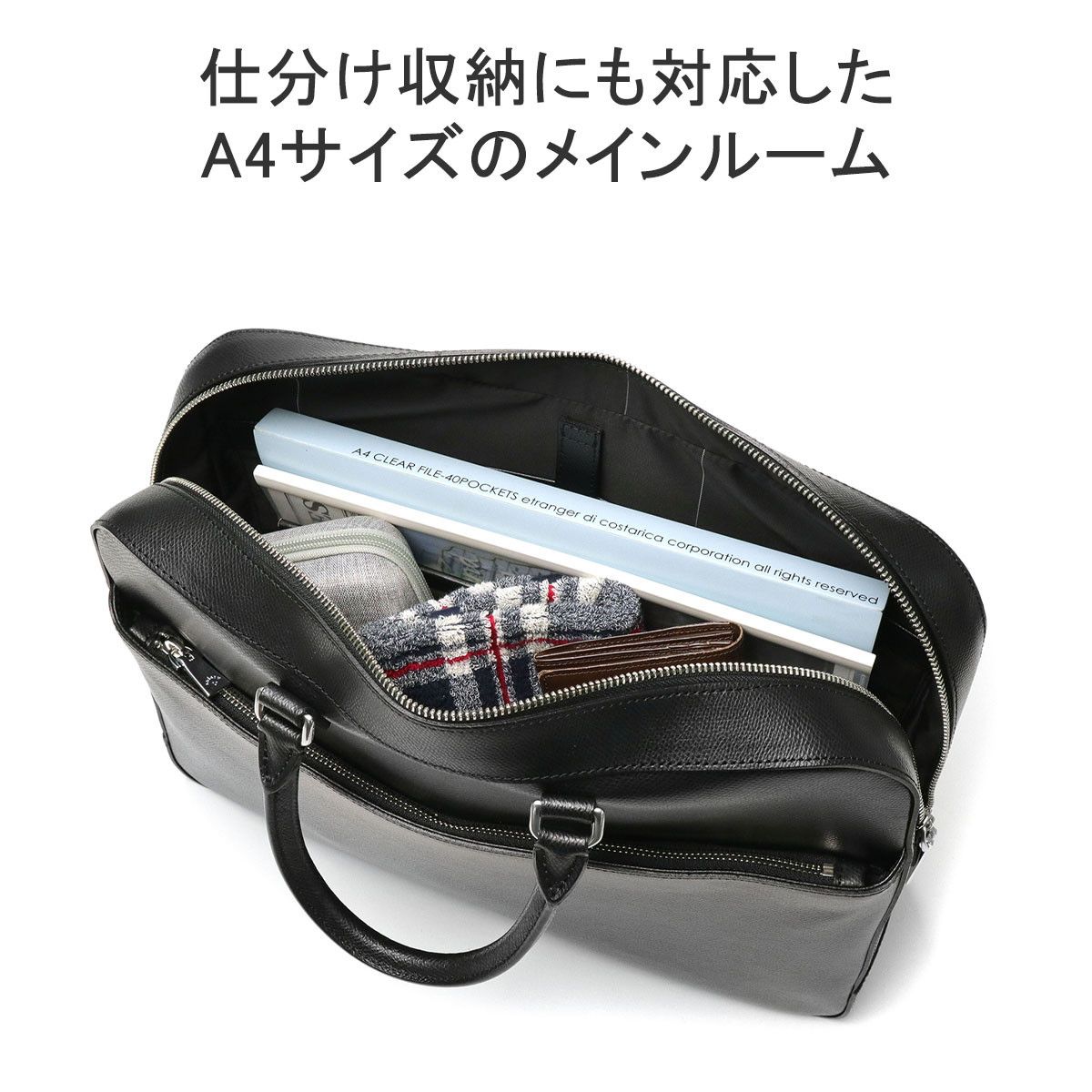 【美品】aniary(アニアリ)　ブリーフケース　グレー aniary（アニアリ） ブリーフケース ビジネス 通勤 メンズ ギフト