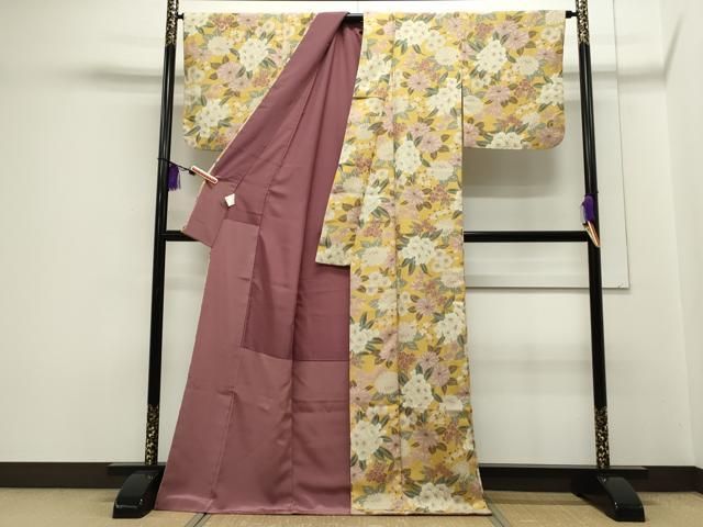 平和屋着物○こむさでもーど・COMME CA DU MODE 訪問着 刺繍 花蝶文 暈