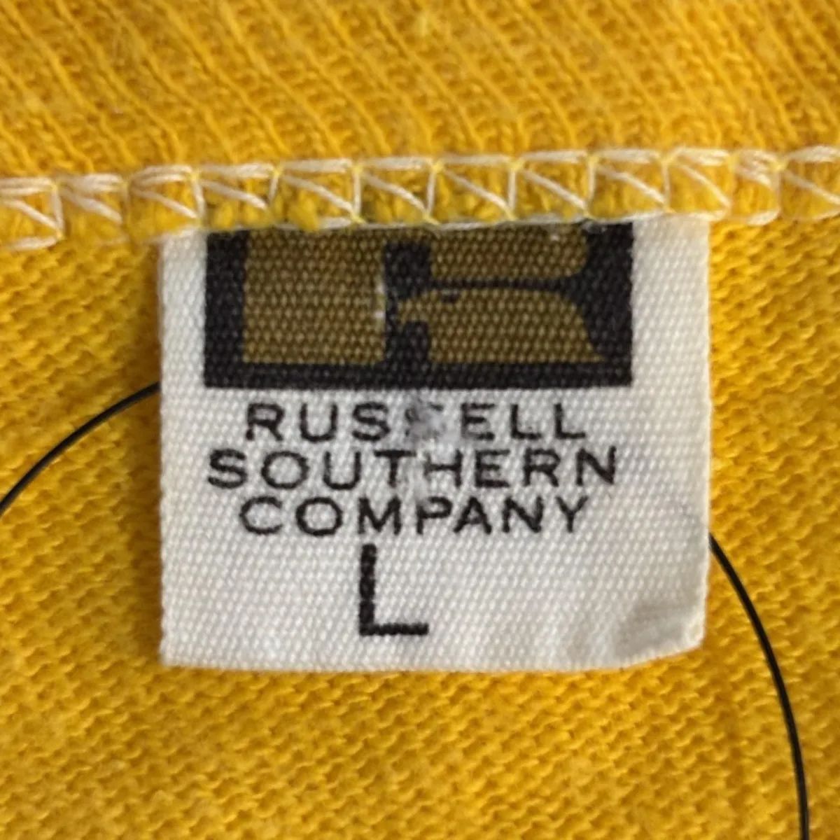 60s Russell Southern フットボールT ヴィンテージ　usa製 VINTAGE 60'S RUSSELL SOUTHERN FOOTBALL T-SHIRTS MUSTARD/40