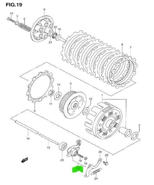 スズキ 純正 SV650 クラッチレリーズスクリュ Clutch Release Screw Assy SUZUKI 未使用 Genuine  メーカー純正品 JDM OEM