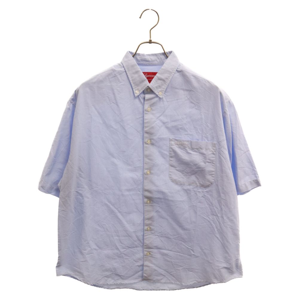 SUPREME (シュプリーム) 23SS Loose Fit S/S Oxford Shirt ルーズ フィット オックスフォード ボタンダウン 半袖 シャツ ブルー - メルカリ