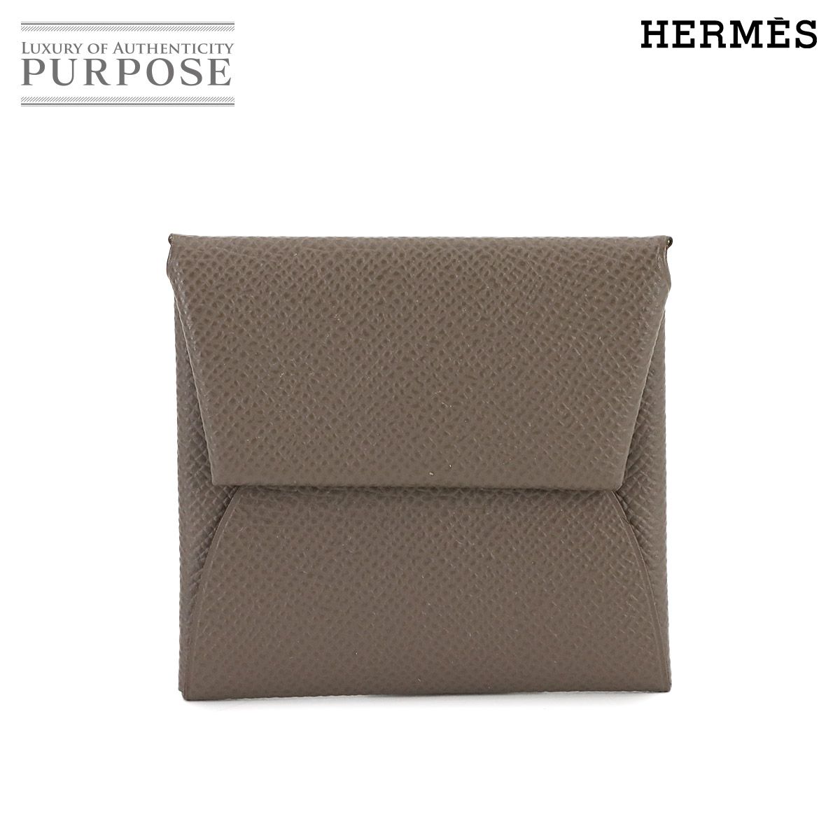 エルメス HERMES バスティア ヴェルソ コインケース 小銭入れ エプソン エタン ヴェールクリケット D刻印 90279326