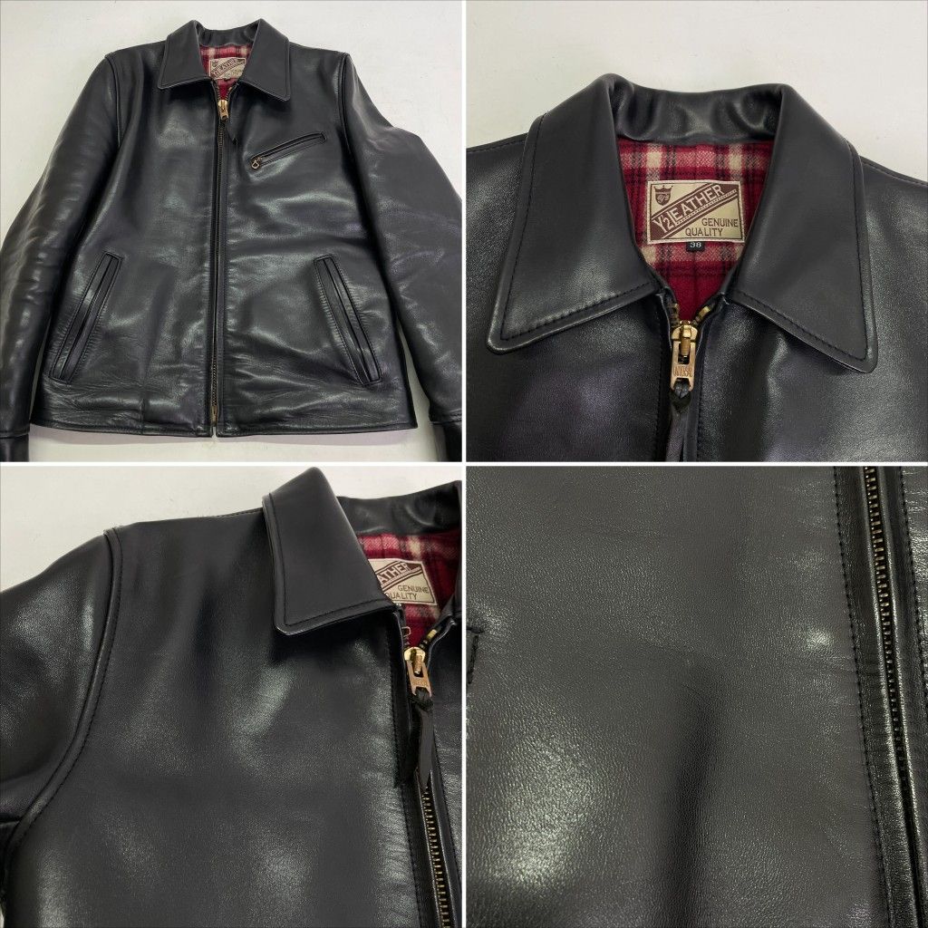 01w-4193 Y'2 LEATHER ワイツーレザー HORSE SINGLE RIDERS