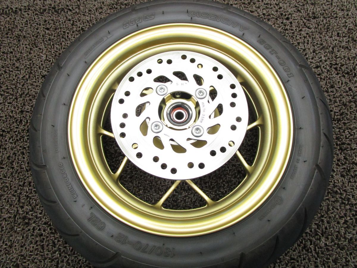 JC61 2014グロム リアホイール ミシュランパワーピュア付き グロムjc61 リアホイール JC61 2014グロム リアホイール ミシュラン