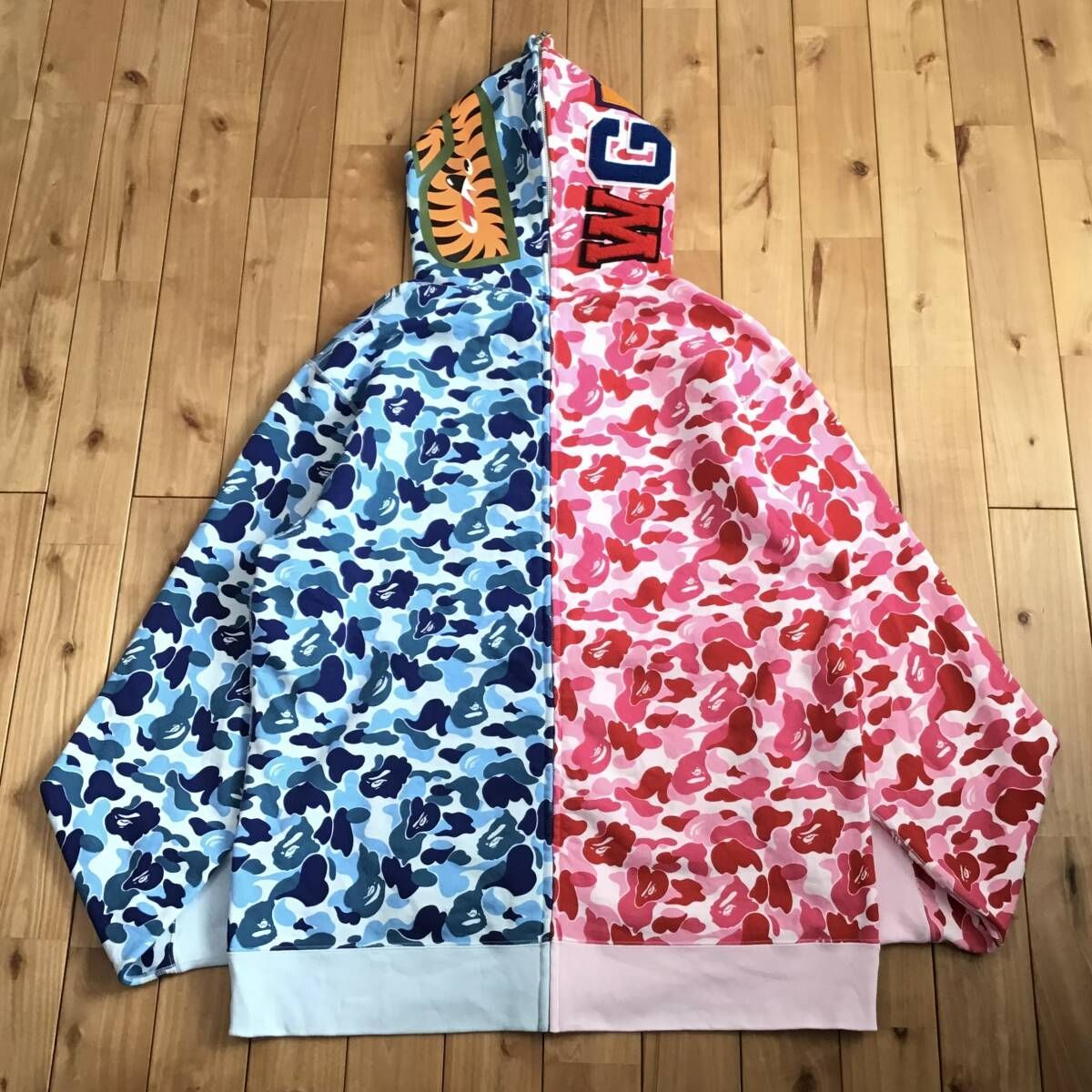 ☆美品☆ 3XL Separate shark full zip hoodie a bathing ape BAPE ABC