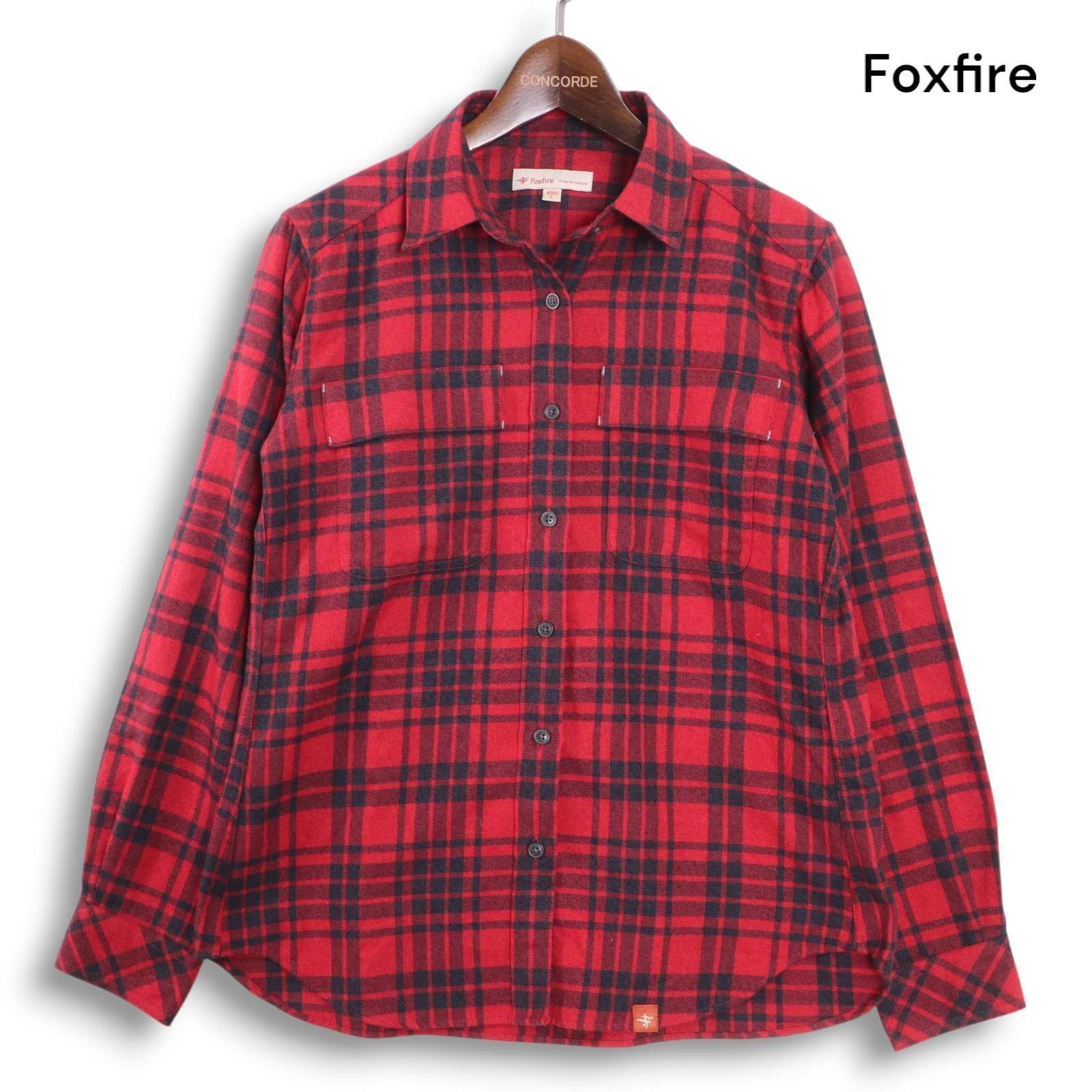 Foxfire フォックスファイヤー 8112708 通年 長袖 チェック シャツ Sz 