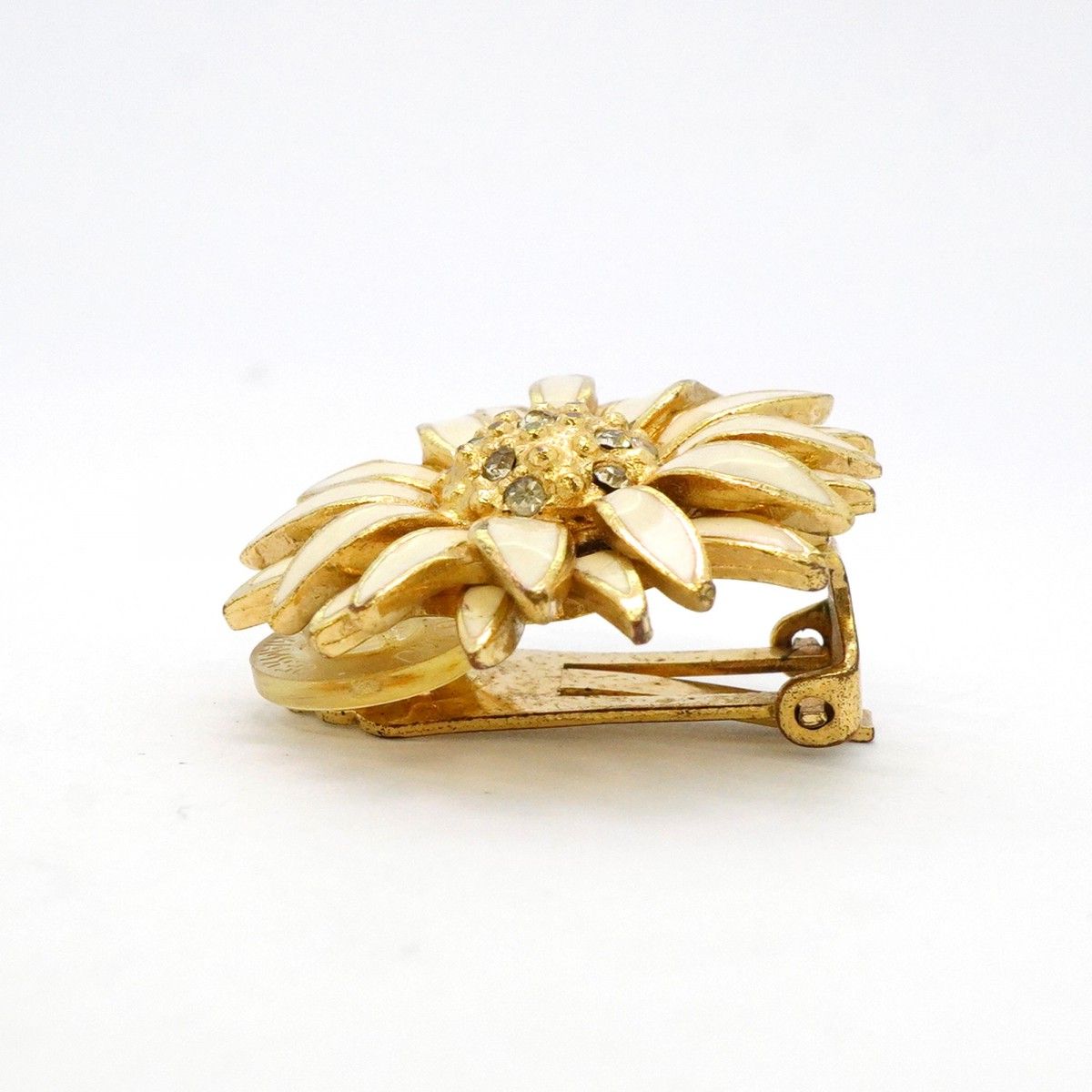 Christian Dior ゴールドメタル フラワー ネックレス ディオール Dior フラワーモチーフ ブローチ ゴールド中古