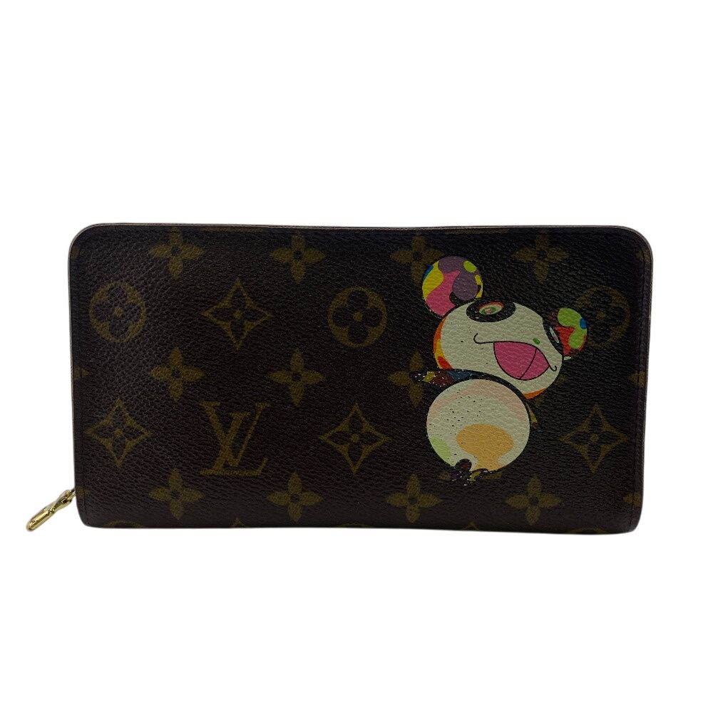 5%OFF フォロワークーポン LOUIS VUITTON ルイヴィトン ルイヴィトン M61729 ポルト モネ ジップ 村上隆 モノグラム 長財布 財布 ウォレット ブランド カード入れ 小銭入れ ブラウン ユニセックス