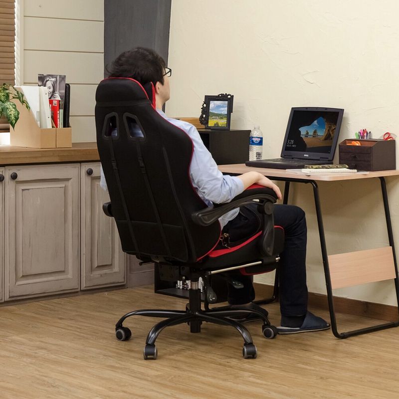 フルフラットメッシュレーシングチェア BK/BL/GR/RD サカベ - メルカリ 