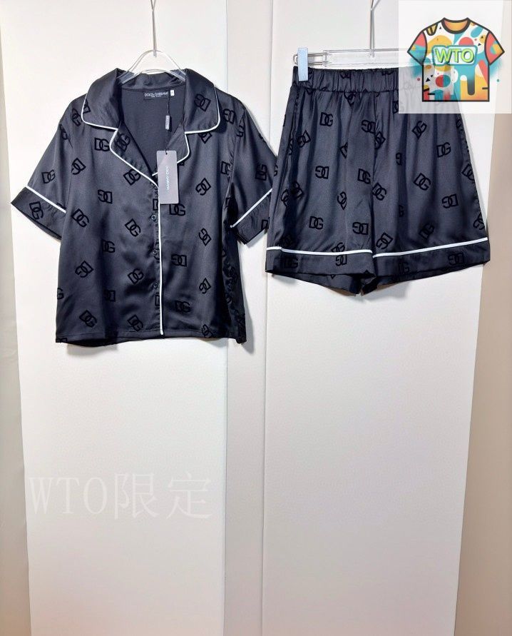 今日特価】Dolce&Gabbana Logo Jacquard Shirt & Print Shorts