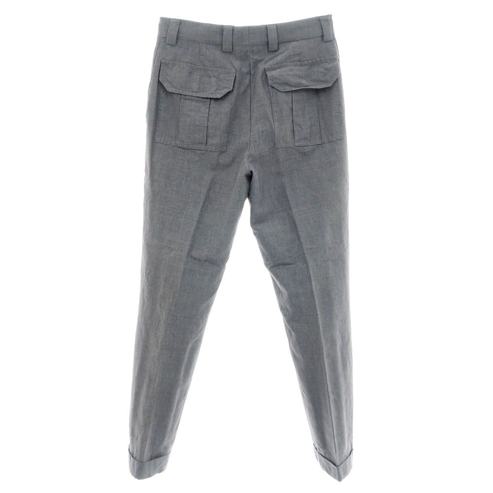 ブルネロクチネリ　スラックス　ウール　44 中古】ブルネロクチネリ Brunello Cucinelli ウールコットン