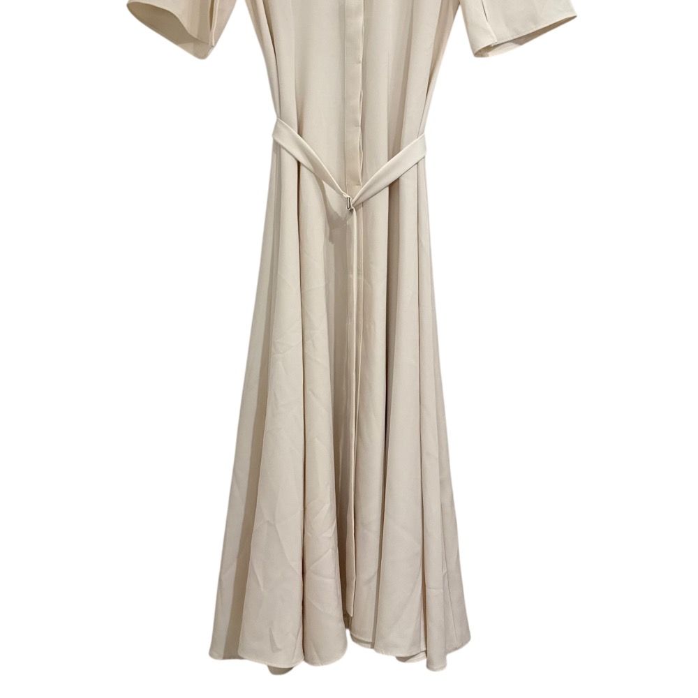 22SS anuans アニュアンス スリットスリーブ ベルテッド フ ワンピース サイズF アイボリー レディース 古着 WWW_MORNINGWALKER_COM