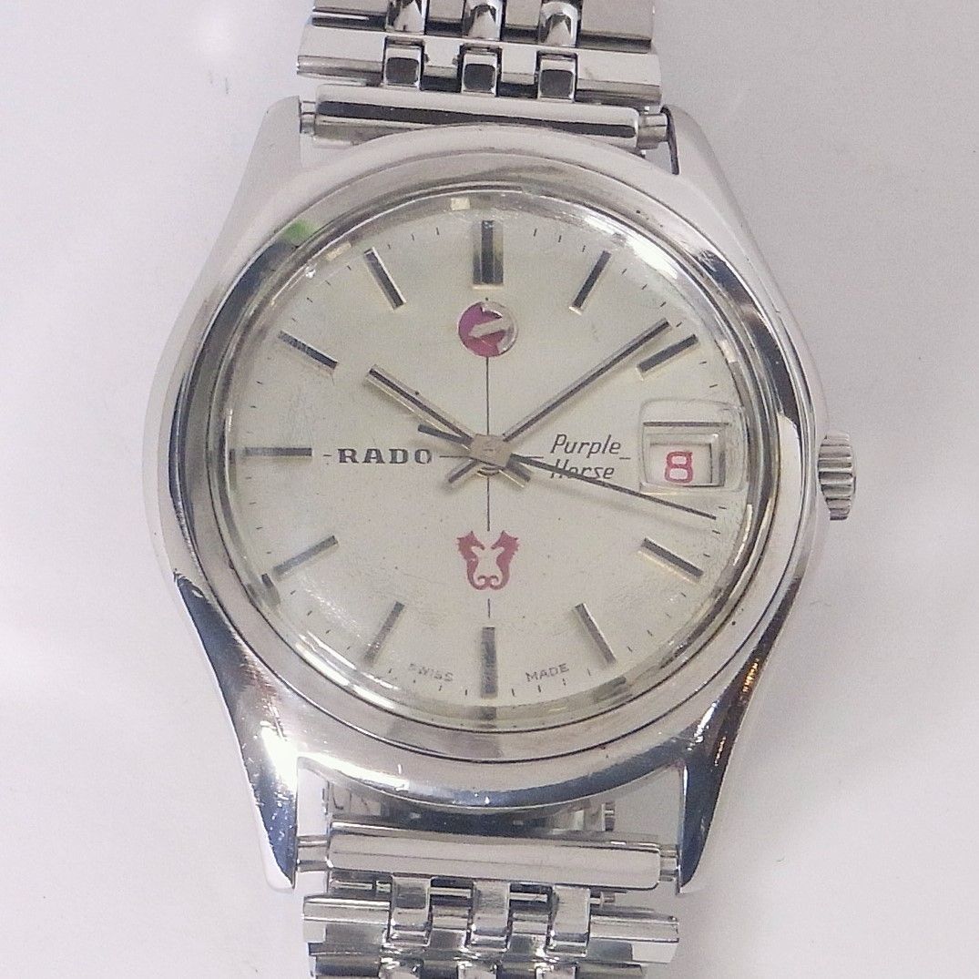 美品 稼働品 RADO ラド― パープルホース 腕時計 自動巻き アンティーク  