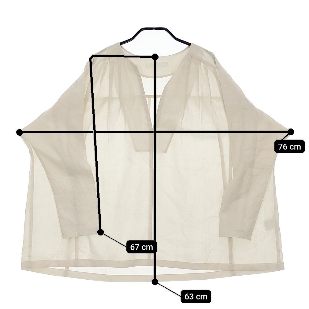 evam eva cotton tuck pullover E251T073 サイズM 定価30800円