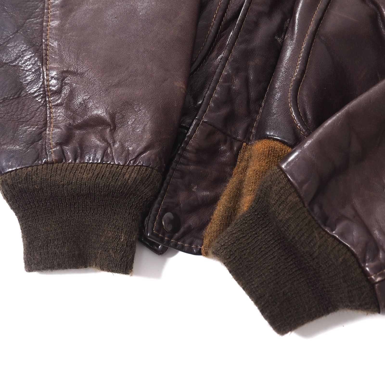 j*t様 Schott レザーフライトジャケット用 ファーボア襟　ダークブラウン Schott A-2 レザー フライトジャケット ボアライナー 襟ボア付き