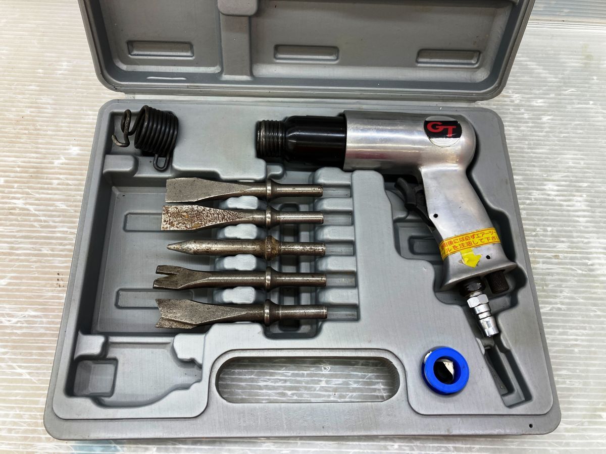 品 ギアツール 型番不明 エアインパクトドライバ ビット5本 ケース付き 店頭掲示