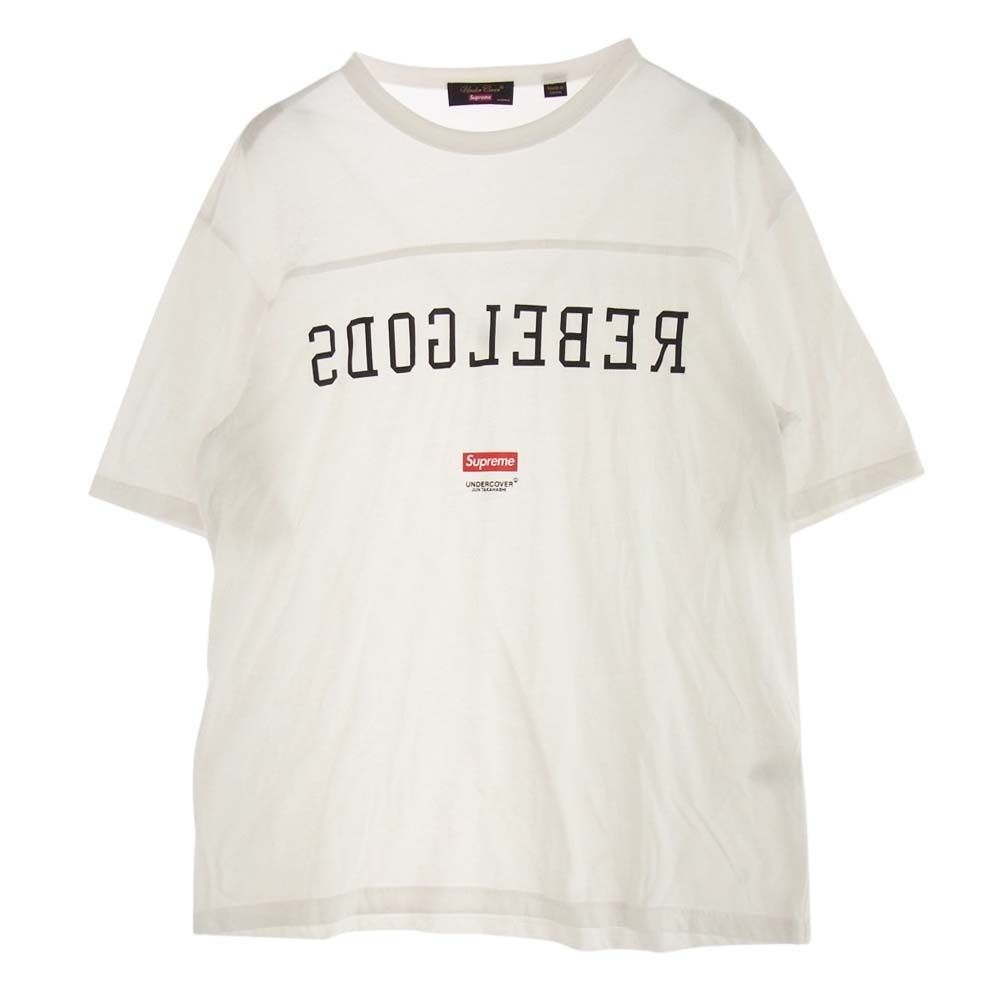 Supreme シュプリーム Ｔシャツ 23SS SP1C4804 × Undercover Football Top アンダーカバー フットボール  トップ ボックスロゴ プリント 半袖 Tシャツ ホワイト系 M【中古】 - メルカリ