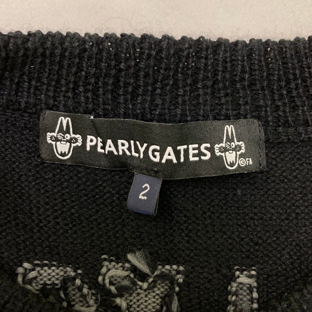 サイズ：2 PEARLY GATES パーリーゲイツ ×ニャロメ ニットセーター ブラック系 [240101324851] ゴルフウェア レディース  ストスト - メルカリ