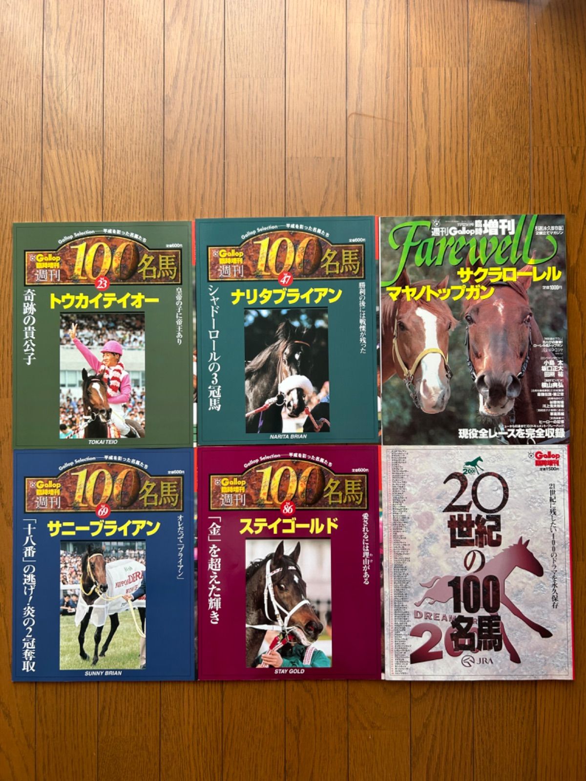 週刊Gallop 『週刊100名馬 』全100冊セット+『20世紀の100名馬』 週刊