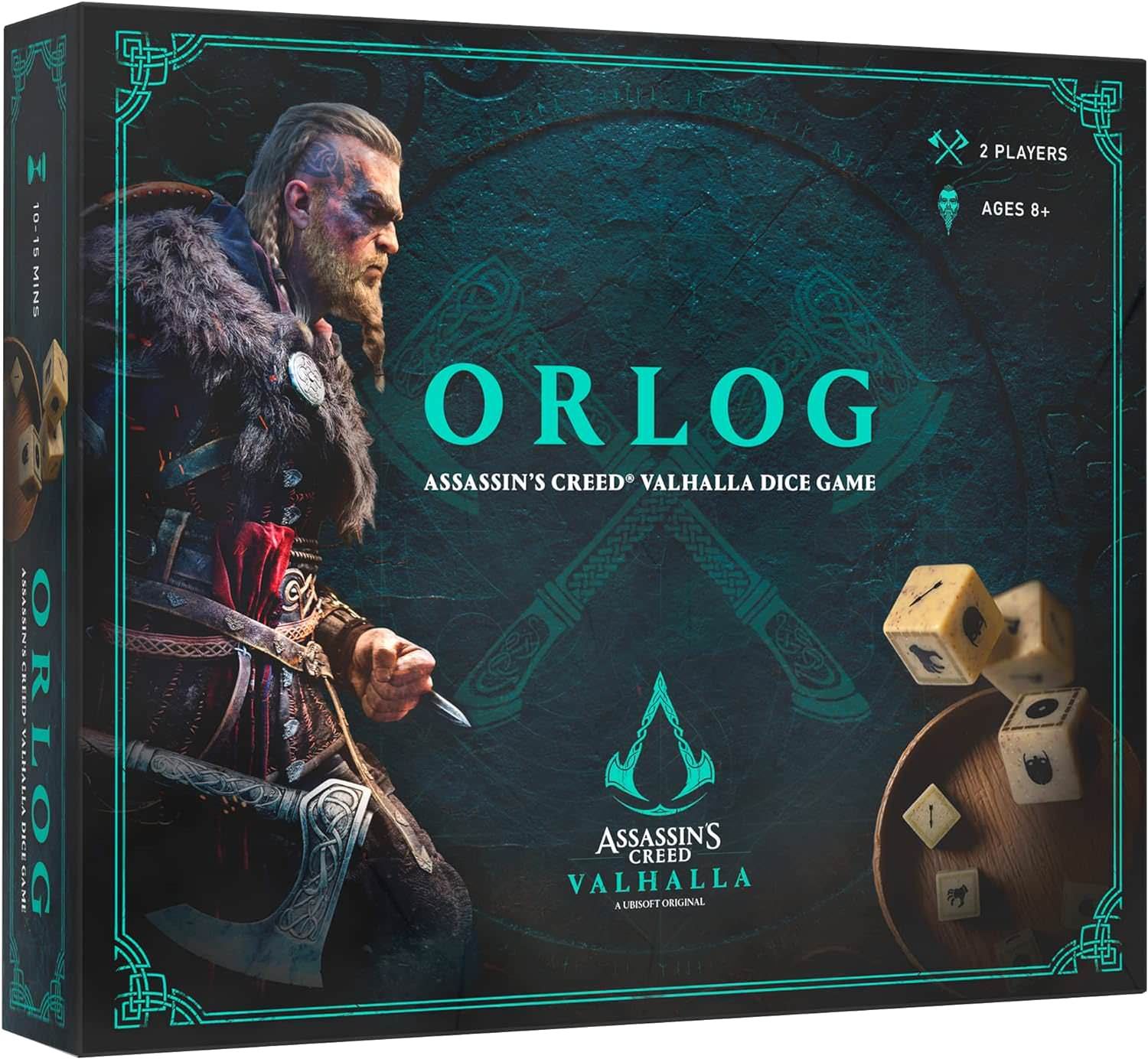アウトレット品 ボードゲーム オルログ アサシンクリード ヴァルハラ 公式ライセンス品 簡単ルール 2人用 15分程度プレイ 英語版 日本語説明書なし