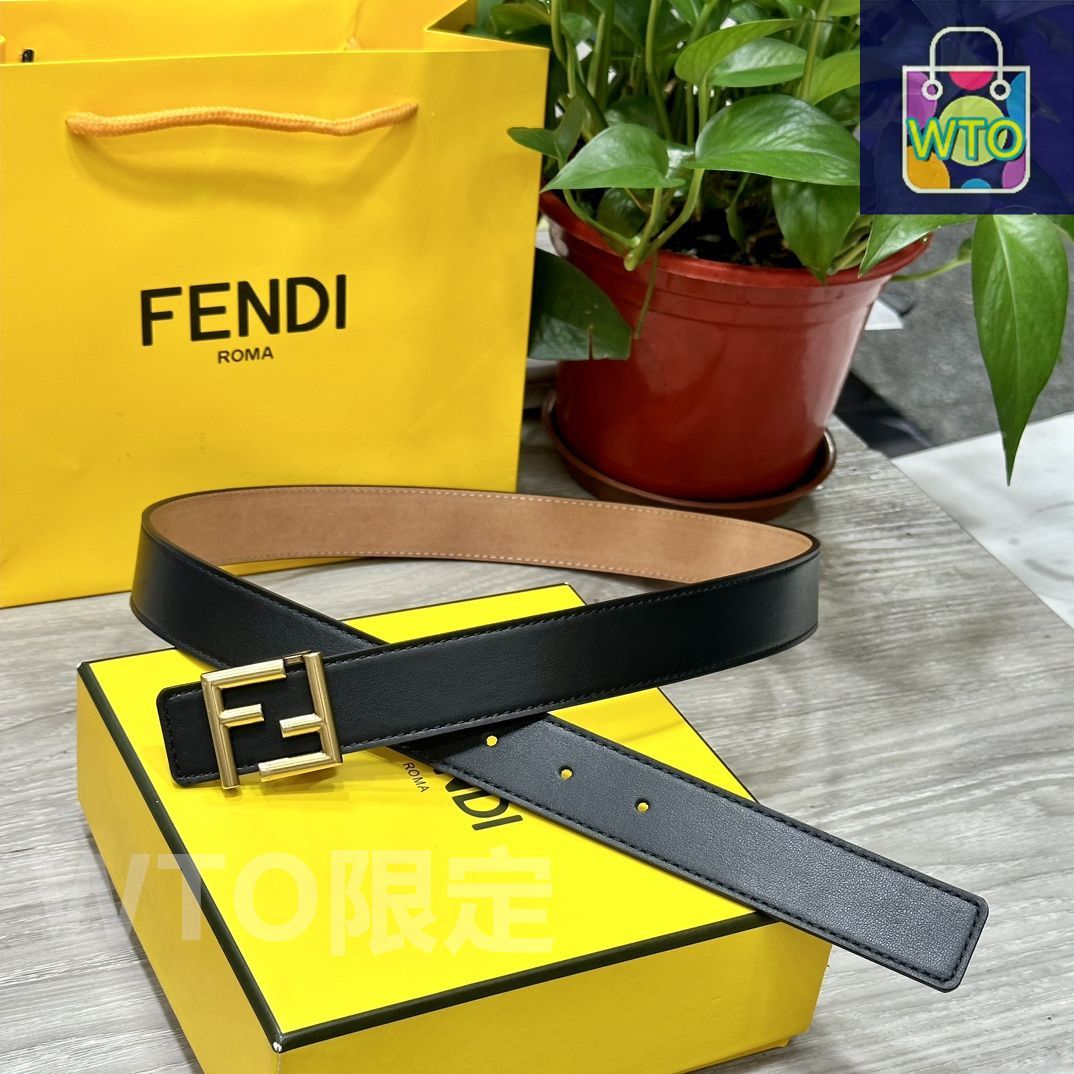大幅値下げ　フェンディ　レディースベルト　FENDI フォーエバー フェンディ ベルト レザー ブラック | Fendi