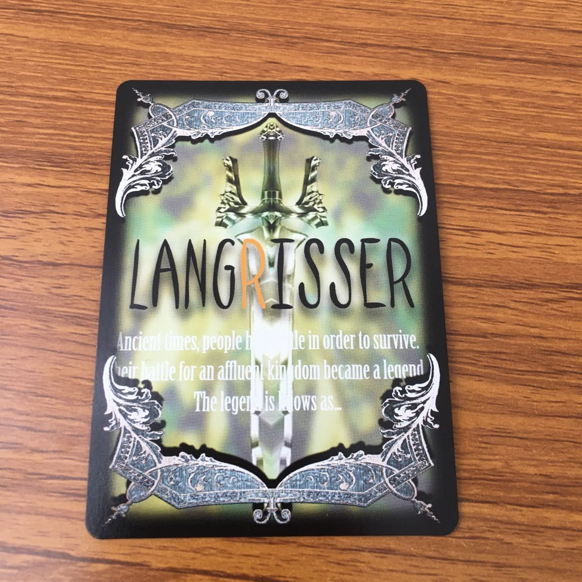 初版　ラングリッサー LANGRISSER トレーディングカード No.001 亜36 ラングリッサー LANG RISSER カード トレカ ルマティ マーフ レア