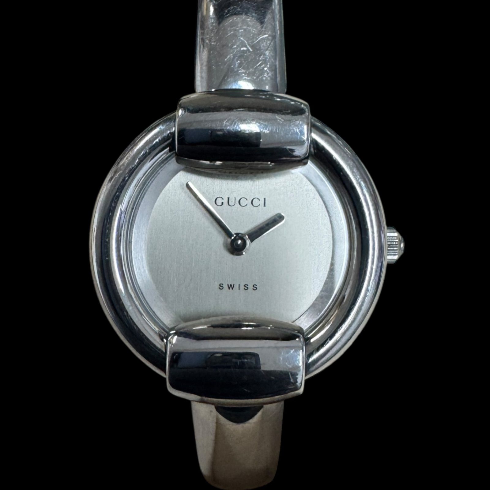 美品 GUCCI グッチ 1400L レディース 腕時計 YA014512 GG GUCCI グッチ 腕時計 時計 1400 レディース シルバー YA014512