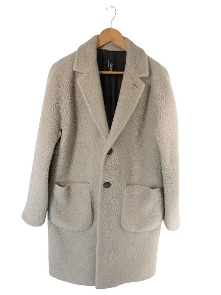 イーヴォ Hevo CONVERSANO チェスター コート トレンチ ボア 無地 ベージュ サイズ48 QQQ