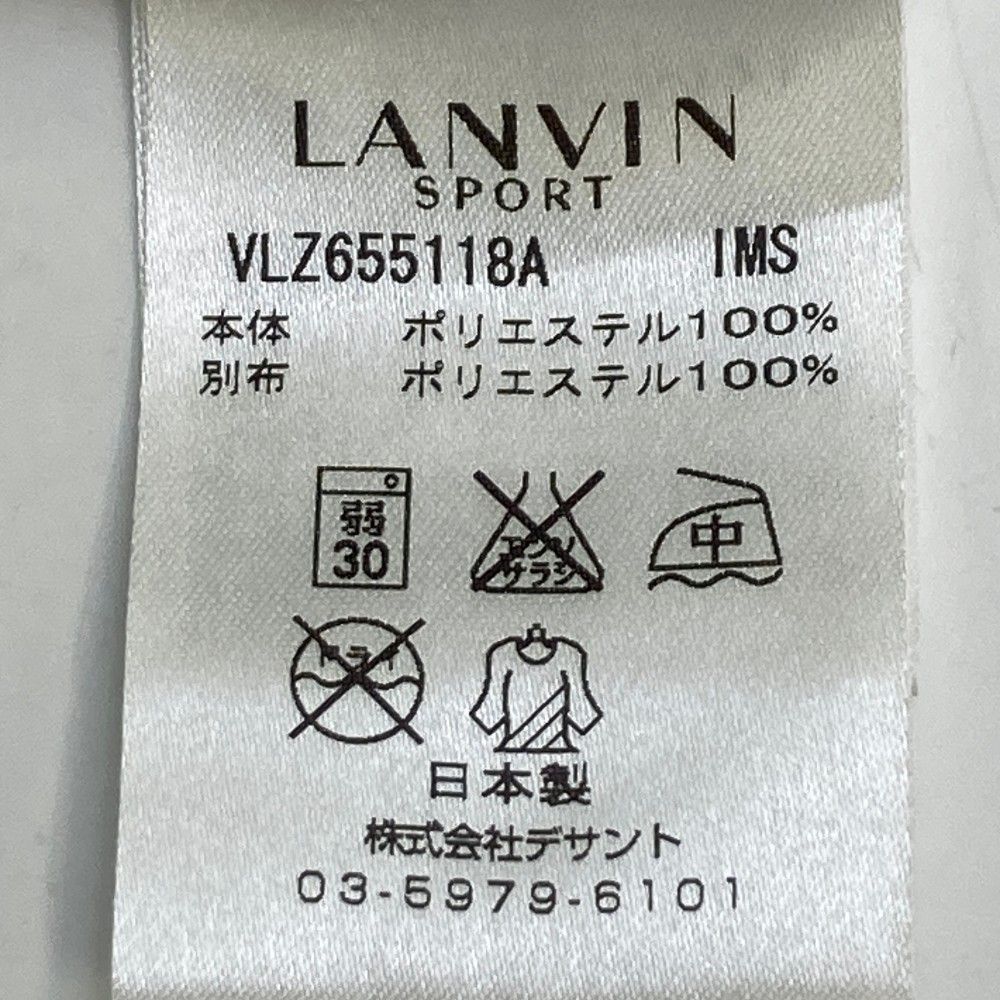 LANVIN ゴルフジャケット 38サイズ ホワイト/グレー LANVIN ゴルフジャケット 38サイズ ホワイト/グレー LANVIN