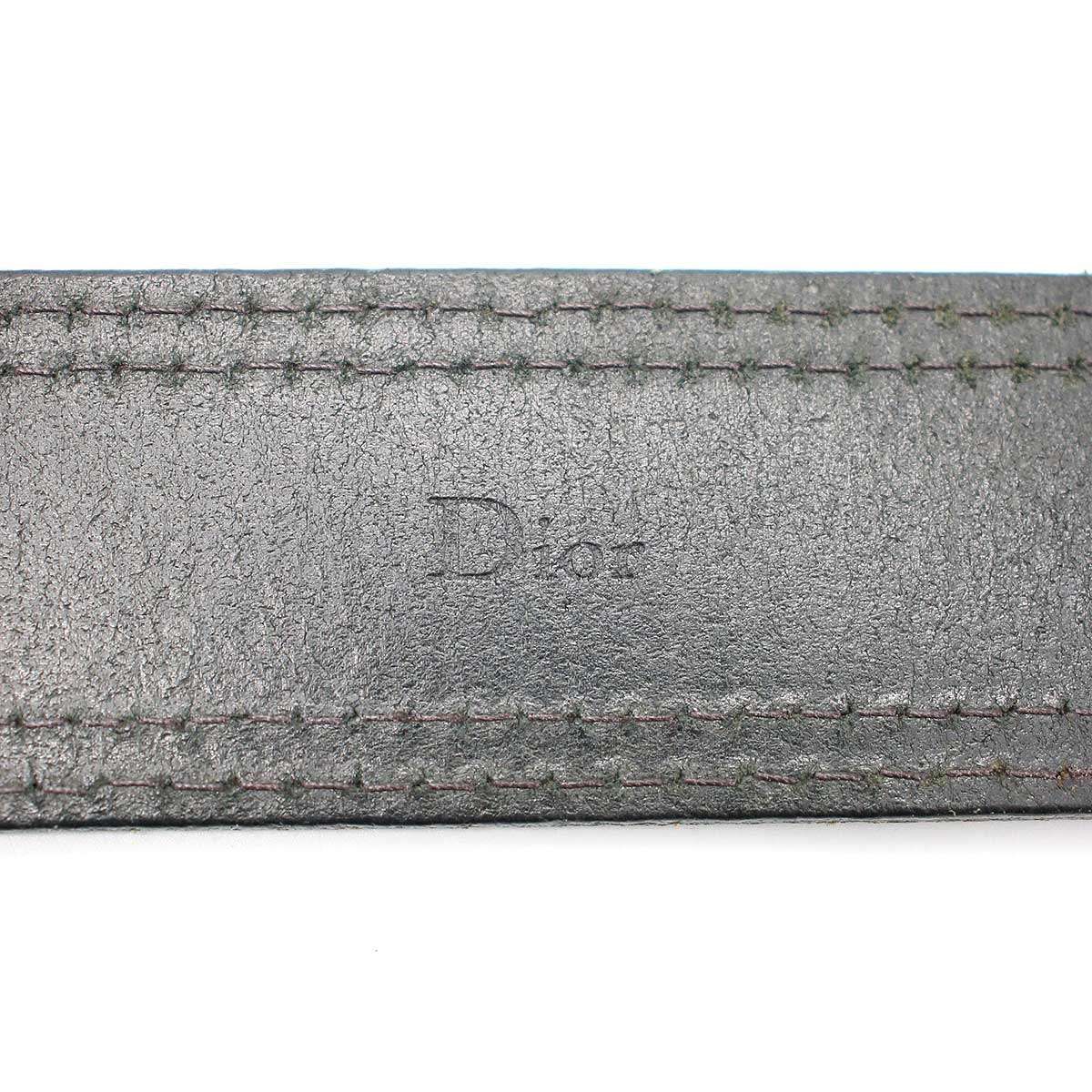 Dior ベルト 85 Dior 黒 レザーベルト 85サイズ - メルカリ