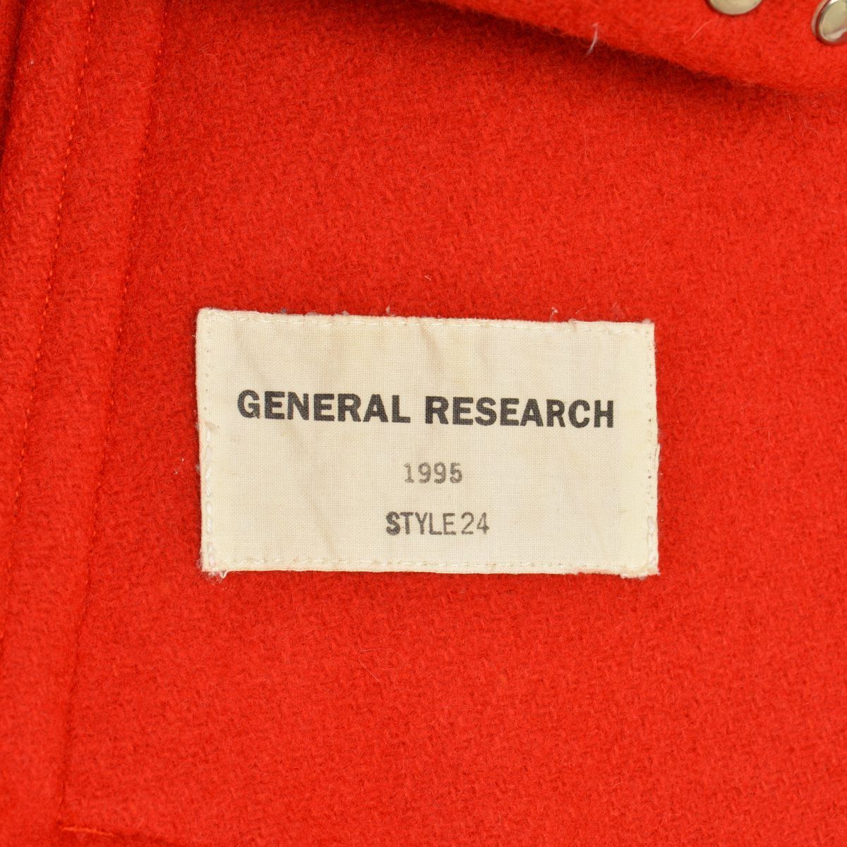 GENERALRESEARCH】90s 1995 STYLE24 ノーカラーメルトンショート 