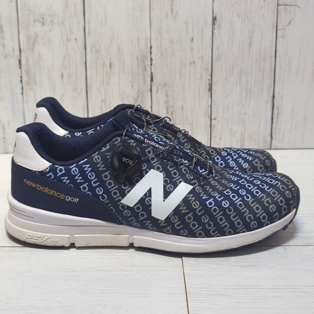 【美品】NewBalance　ニューバランス　ゴルフシューズ　スニーカー　27.5㎝　メンズ　GOLF　靴　NB