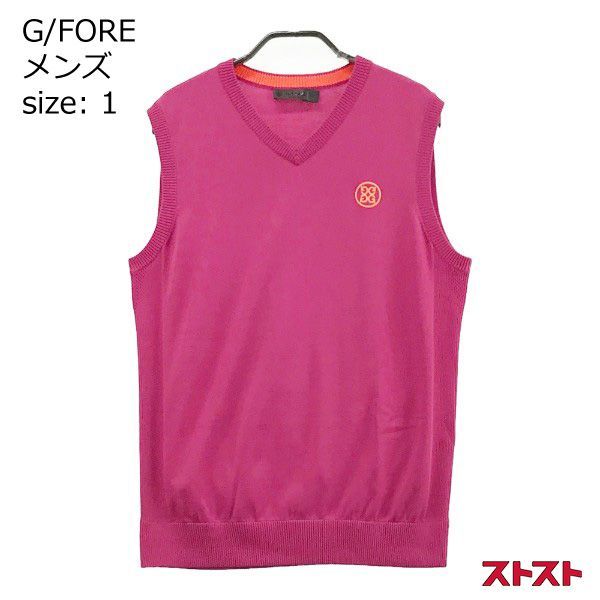 G/FORE ジーフォア Vネック ニットベスト ピンク系 1 ［ 240101051803］