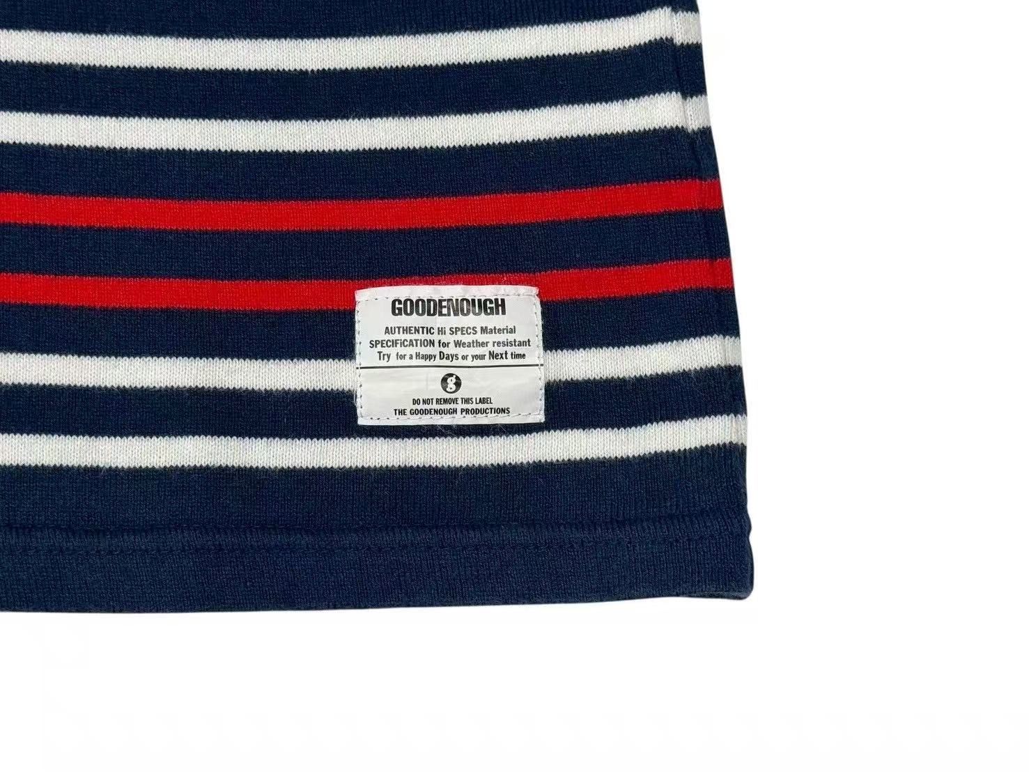 GOOD ENOUGH グッドイナフ ボーダー半袖 Tシャツ GE-136006 ネイビー  