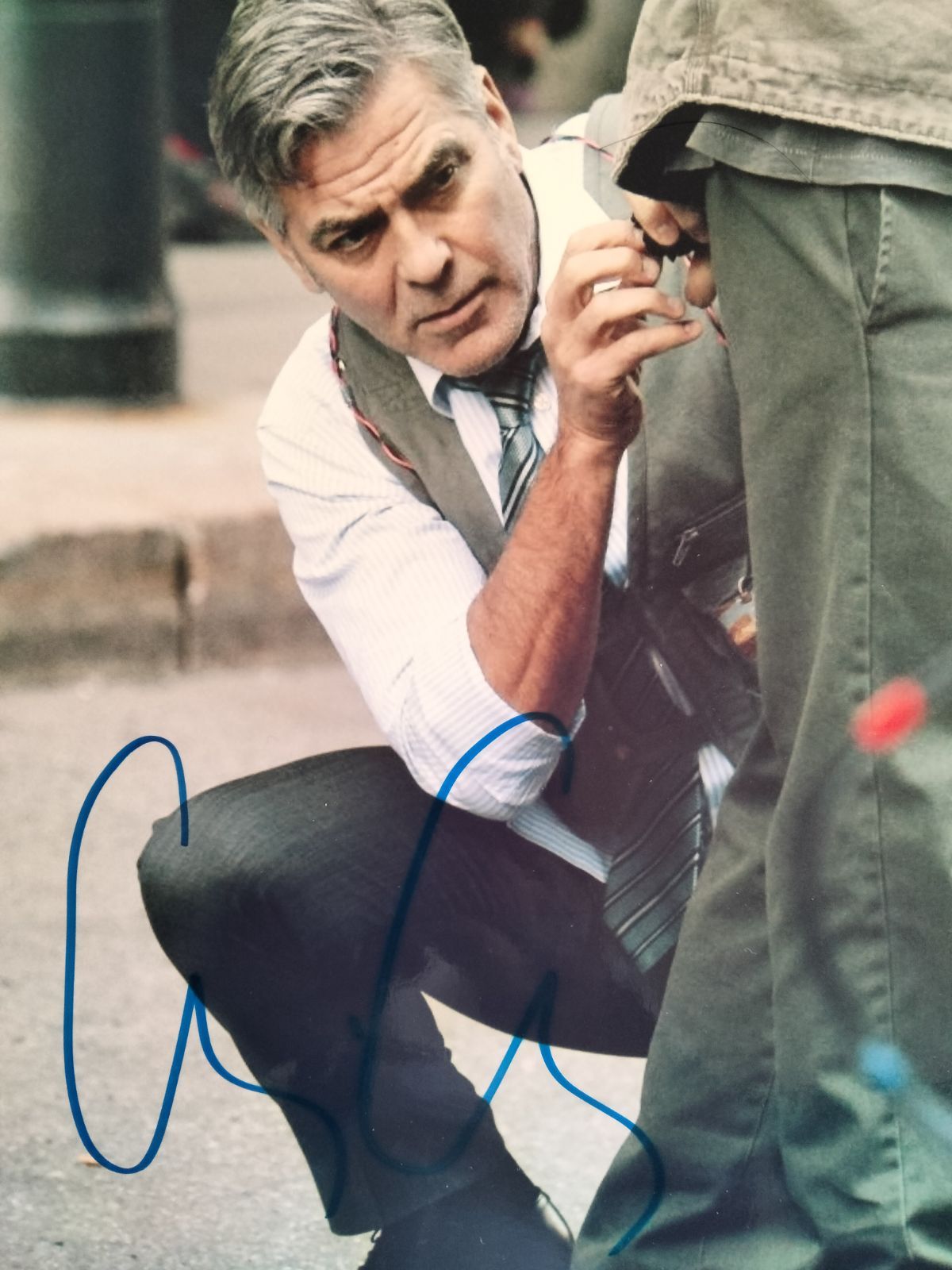 ジョージ・クルーニー直筆サイン入り写真…George Clooney…オーシャンズ13 - メルカリ