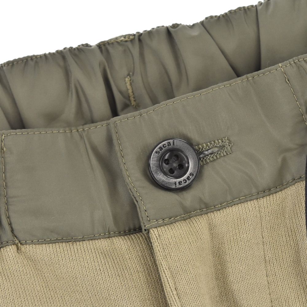 Sacai (サカイ) Sweat Jersey Pants ジャージ スウェットパンツ カーキ