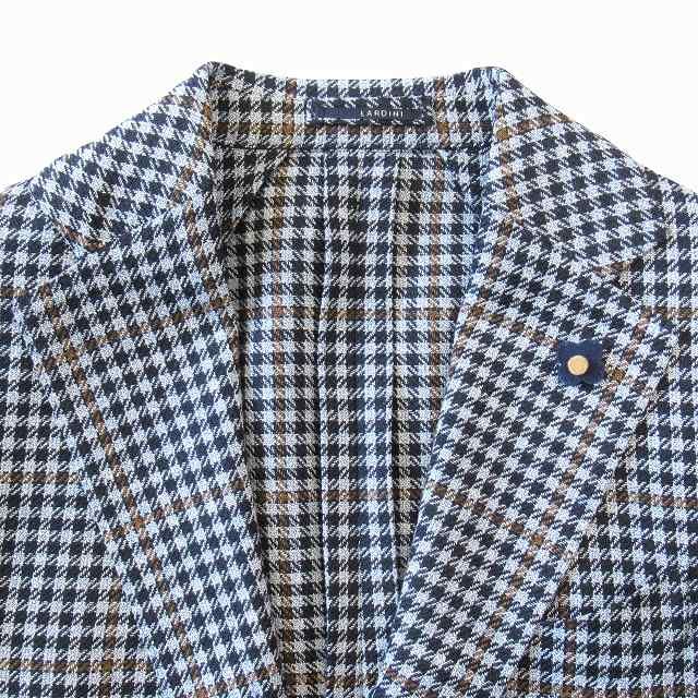 極美品 ラルディーニ LARDINI シェパードチェック テーラード 極美品 ラルディーニ LARDINI シェパードチェック テーラード